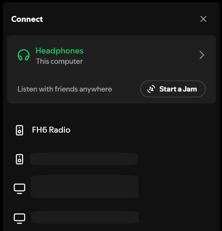 ▲Spotify會出現 FH6 的裝置。（圖／Nexus Mods）