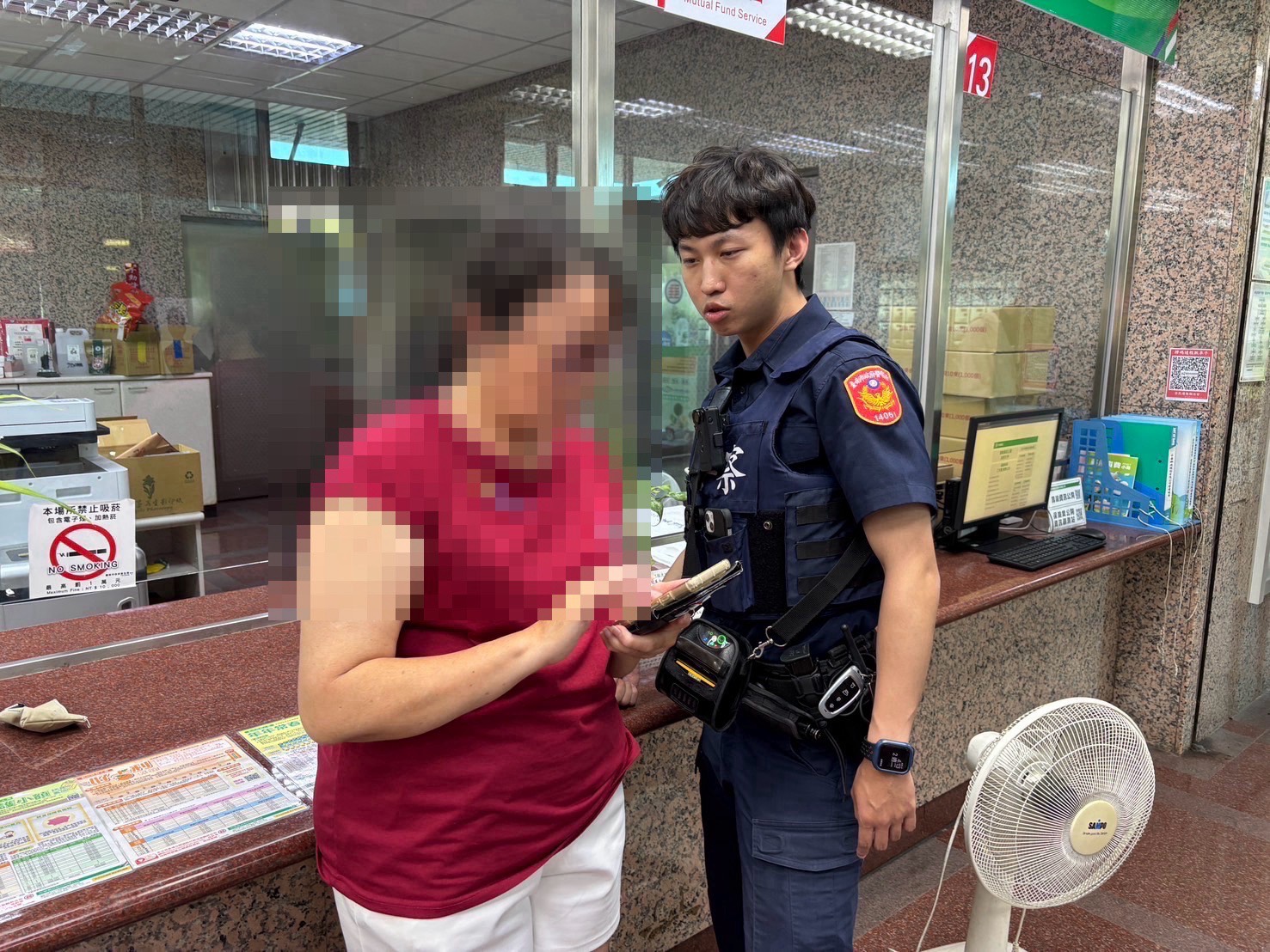 ▲端午買粽誤入詐騙陷阱，郵局行員機警攔阻保住3萬元。（圖／記者 楊子安 翻攝）