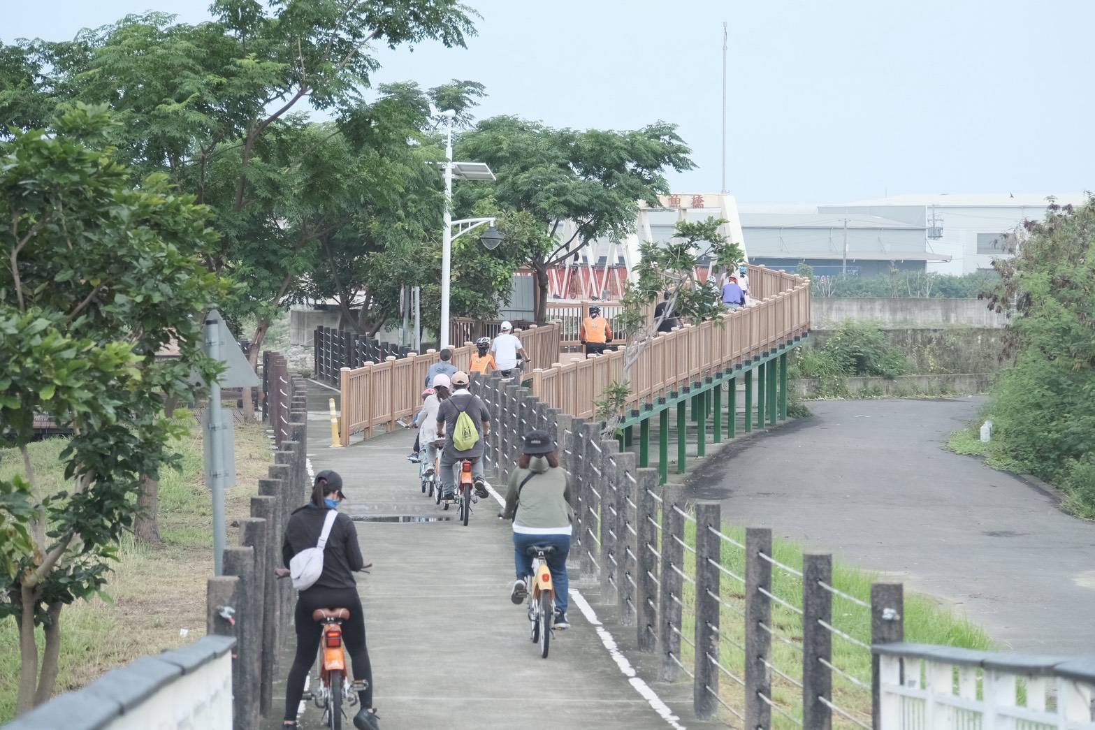 ▲一騎i臺南熱鬧登場，1200位車友暢遊二仁溪感受低碳城市魅力。（圖／台南市體育局提供）