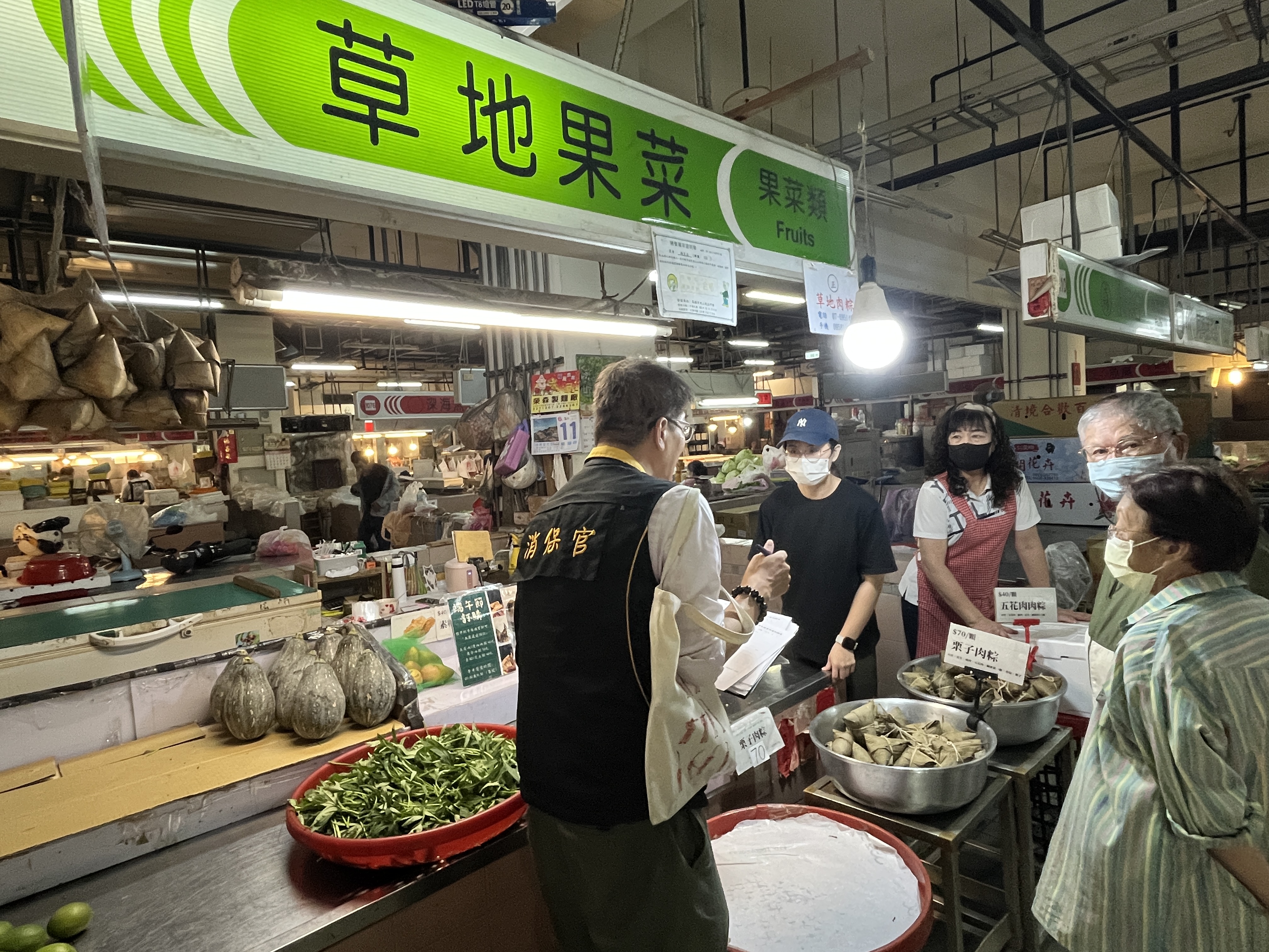 ▲端午食品安全把關,台南稽查市場粽料價格平穩。(圖/台南市政府提供)