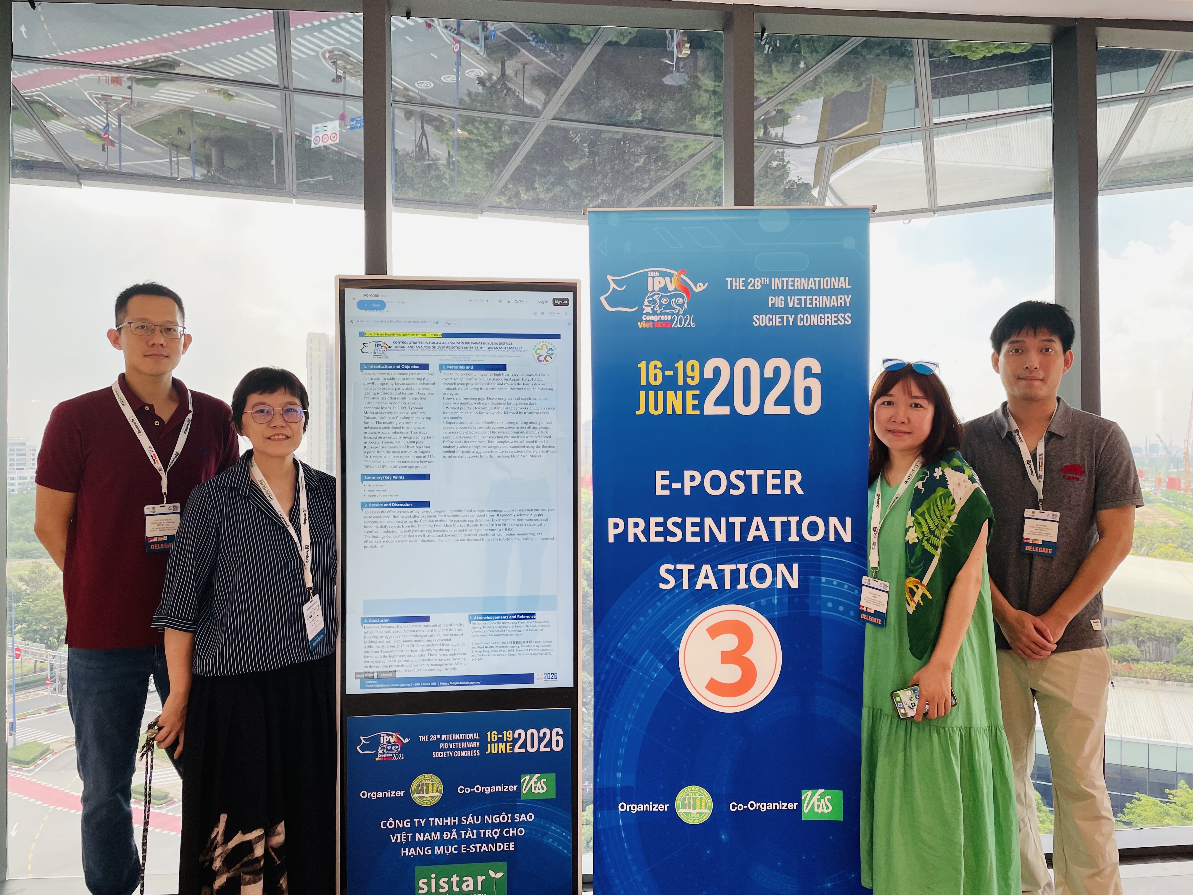 ▲動保處於2026 IVPS發表電子壁報論文 2篇。(圖/台南市農業局提供)
