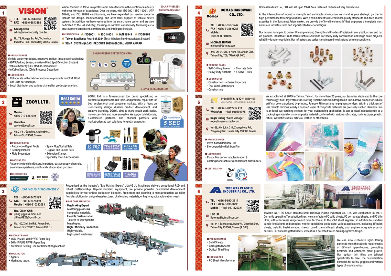 ▲製作英文版共同型錄，打破廠商單打獨鬥的限制，還能加深買主對整體城市品牌與產業加分。（圖／台南市經發局提供）