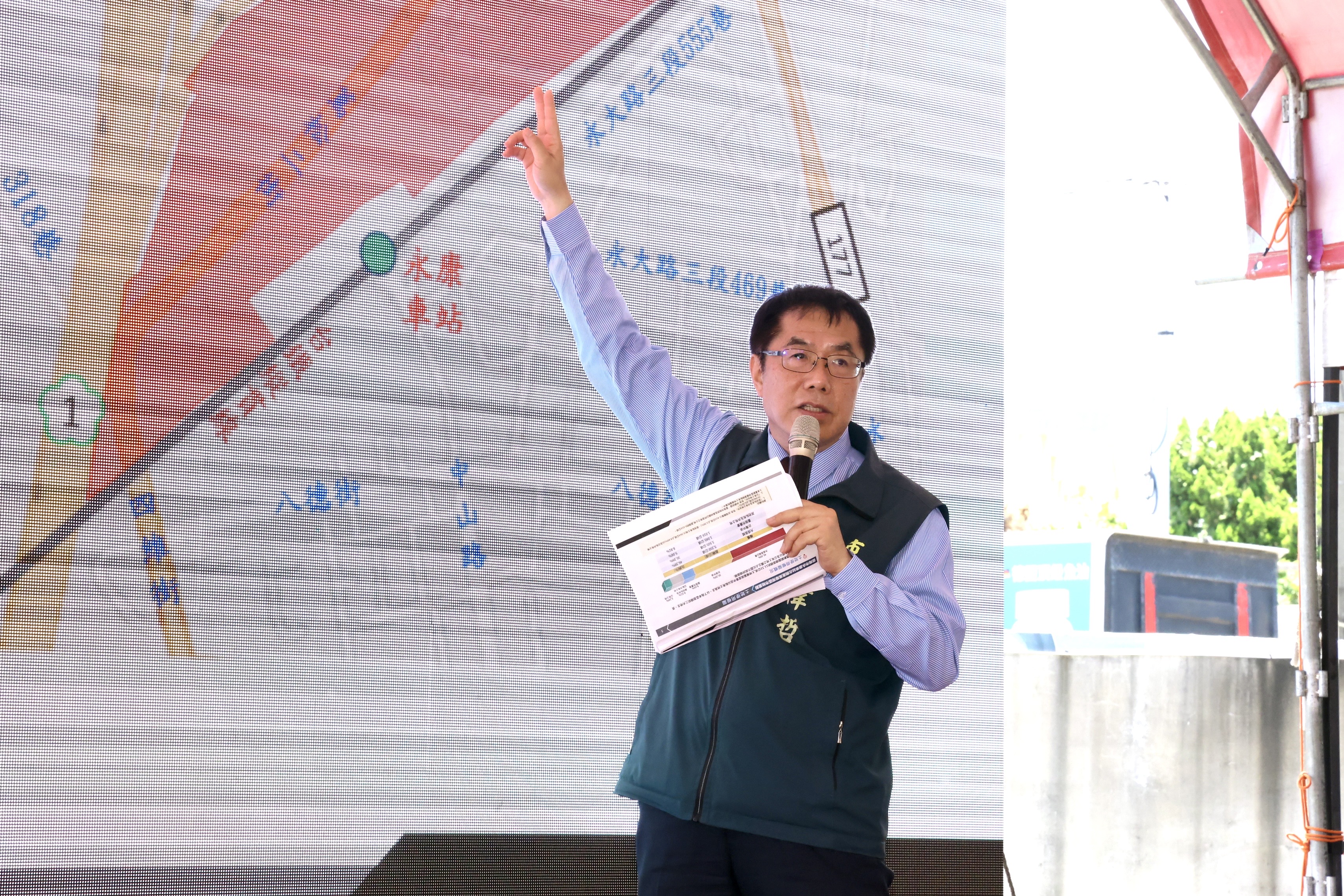 ▲康車站北側啟動重劃，打造產業轉型新門戶。（圖／台南市政府提供）