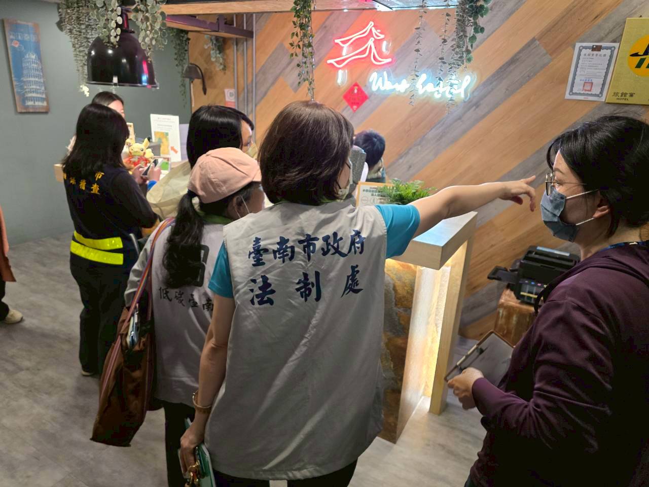 ▲台南旅宿安全再升級! 暑假前啟動聯合稽查。（圖／台南市政府提供）
